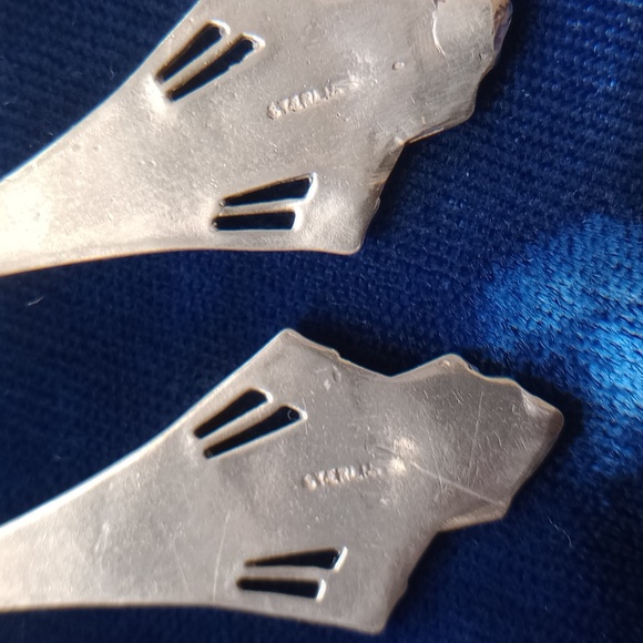 Sterling Silver Art Deco Vintage Style Long Dangle Earrings - Picture 7 of 14